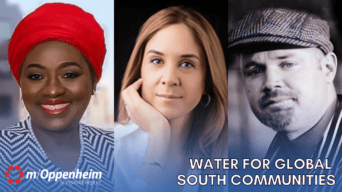 Dr. Mary Okumu Ph.D, Senior Director, Technical Unit, of ForAfrikaOrg; María José Terré Feliú, Executive International Director of WATERisLIFE; & Edward Brown, President of USA ForAfrika.