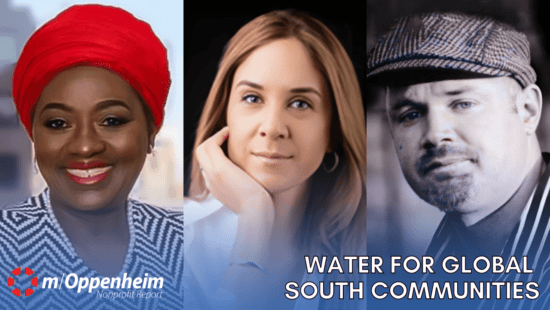 Dr. Mary Okumu Ph.D, Senior Director, Technical Unit, of ForAfrikaOrg; María José Terré Feliú, Executive International Director of WATERisLIFE; & Edward Brown, President of USA ForAfrika.