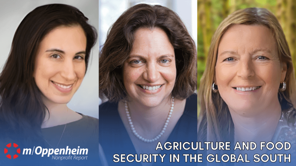 Maria Kasparian, Executive Director of Edesia; Kate Schecter, President & CEO of World Neighbors; & Bridget Carrington, CEO of Coffee Quality Institute.